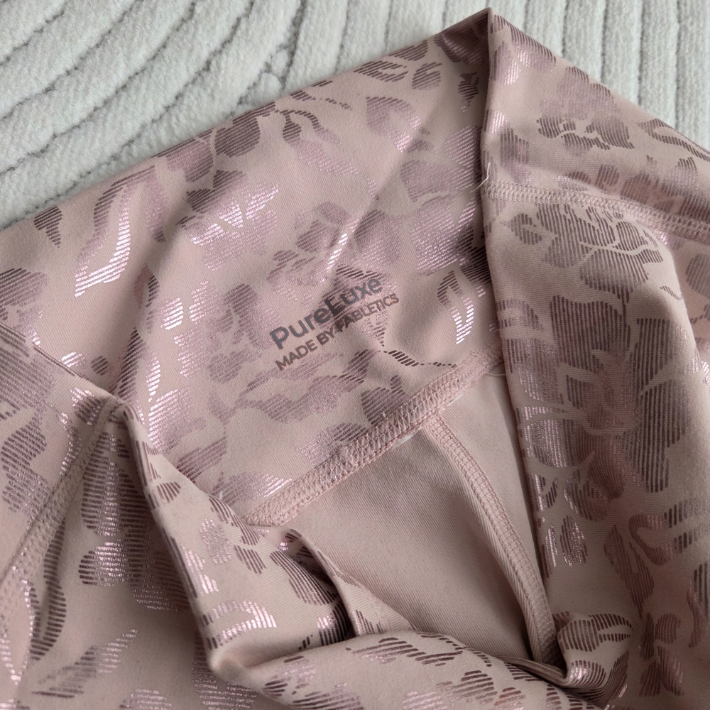 Fabletics Pink Floral Leggings